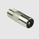 Coaxial Adapter, IEC Plug (Antenna) to F Female O6R5