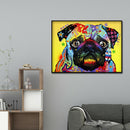 5D DIY Diamond Painting Kits Animal Full Round Drill Picture (B2514 Dog)