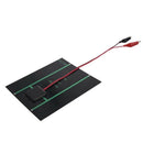2.5W 5V Solar Cell Polycrystalline Solar Panel+Crocodile Clip For Charging  D5S5