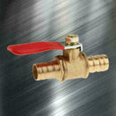Full Port Inline Brass Water Air Gas Fuel Line Shut-off Ball Valve Nice E6U Y3E7