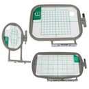 3PCS Embroidery Hoop Frame Set for Brother PE-500 PE-400D HE-240 LB-6700 In
