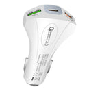 QC3.0 Fast Charge Car Charger 5V 3.5A True Dual USB for Mobile Phone white