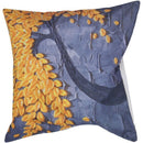 Fashion Cotton and linen Square Pillow cases Gray + yellow flowers B6Q9