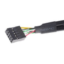 New 9 Pin to Dual USB 2.0 Type A Female Header Adapter Cable Motherboard LJ