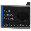 4-Channel Video Balun BNC UTP CAT5 Transmitter for CCTV/ Surveillance Camer E9Z1