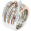 Zircon Stone Rings For Women Fashion Jewelry Engagement Wedding Ring Rose G