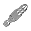 2X 1/4inch Drain Pipe Jetter Rotary Nozzle Quick Release Pressure Sewer Nozzle