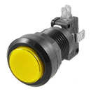 Arcade Game 24mm Yellow Illuminated Momentary Push Button SPDT Micro Switch W3N8