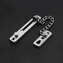 Chrome Door Chain& Screws High Security Safety Guard Restrict Lock Anti KYO