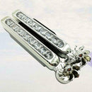 2pcs Car Wind Power Light 8-LED Wind Energy Powered Light for Motorcycles Trucks