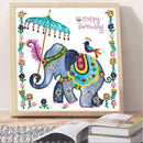 5D DIY Special Shaped Diamond Painting Elephant Embroidery Mosaic Craft Kit