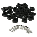 20pcs Square Non-skid Rubber Feet Pad for Table Desk Chair Kitchen Cabinet