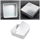 Aluminium Alloy Square Chiffon Cake Pan Removable Smooth Cake Convenient J1Z3