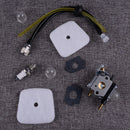 9pcs Carburetor & Air Filter Fuel Line Service Kit Fit For Mantis Zama