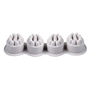 4 Cavity Massage Bar Silicone Mold DIY Fondant Chocolate Soap Mouss Mould TrayME
