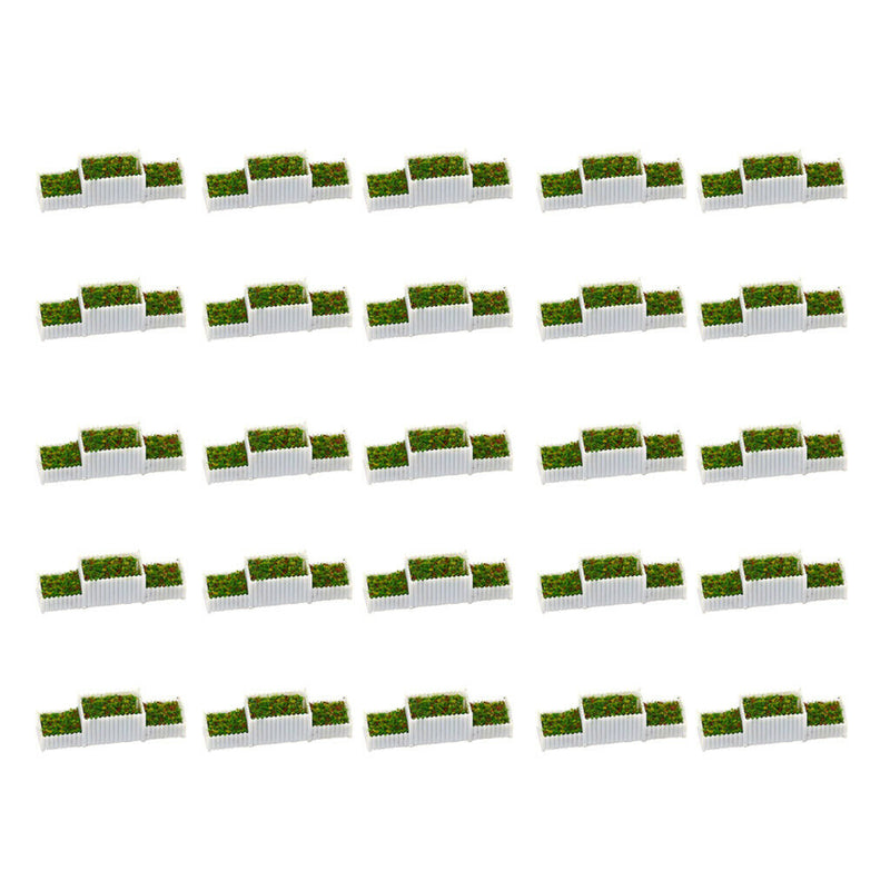 25 lot N Scale 1/150 Flower Beds for Street Railway Train Building Layout
