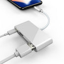 4 in 1 8 Pin Male to USB/TF/Memory Card/8 Pin Female OTG Camera Card Reader