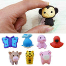 25PCS Cartoon animal mini cute eraser For kid rubber stationery For pencil Q8M1