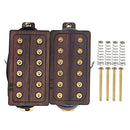 Electric Guitar Humbucker Ceramic Magnet Double Coil Pickups (Neck&Bridge) Wood