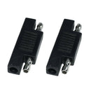 2 Pieces Solar SAE Polarity Reverse Adapter For Quick Disconnect Black