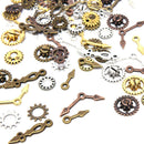 100X Punk Mixed Gear Cog Pointer Charms Pendants DIY Jewelry Findings OZ