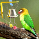 Bite Parakeet Beads Parrot Bell Toys Birds Chewing Funny Hanging Cage P0W3 V3D7