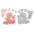 Cute Girl DIY Cutting Dies Stencils Scrapbooking Embossing Album Card Gifts