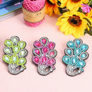 3pcs DIY Full Drill Diamond Painting Hair Clip Barrettes Peafowl Hairpins
