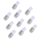 10 Pieces White 8000K T10 1210SMD 168 194 License Plate 10LED Lights White