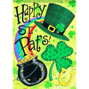 Full Round Diamond Painting Happy ST Pats DIY Rhinestone Wall Picture Craft