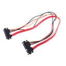 1Pc 50CM 22P SATA 7+15Pin M/F Serial Data Power Combo Cable Power ExtensionSEAU