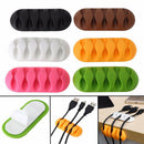 Wire Cable Organizer Line Winder Desktop Cord USB Management Clip Holder