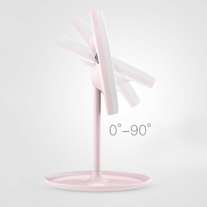 Dimmable LED Touch Makeup Mirror Tabletop Cosmetic Vanity light up Mirror White