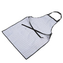 Kitchen Baking Ware Zebra Chalk Stripes Bib Apron with Pockets B7B5