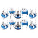 10Pcs 1K Ohm Single Turn Potentiometer Pot Variable Resistor WH06-2 F9B6