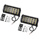 Light Bar 7 Inch 240W 24000Lm Led Off Road Lights Pods Spot Beam Fog Drivin