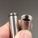 Stainless Steel Toothpick Holder Box Pocket Size Pill Capsule Case With Key Ring