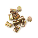 10pcs M5 Barrel Bolts Nut Cross Dowel Slotted Furniture Nut for Beds Chair BX