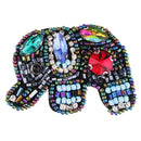 Beads Rhinestone Elephant Patches Sew On Badge Bag Appliques Sewing Craft