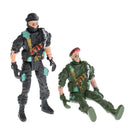 20pcs Plastic Special Force Action Figures 9cm Army Men Soldier Playset