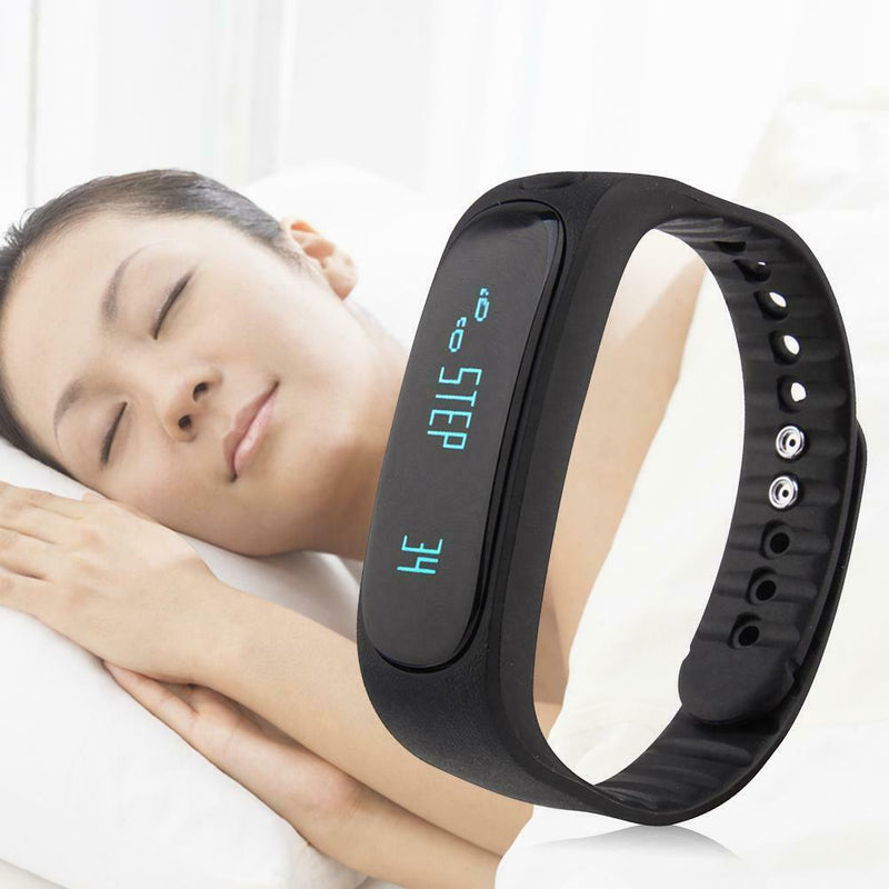 E02 Bluetooth Sports Smart Bracelet Wrist Band black A