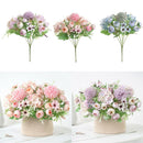 3xArtificial Flowers Silk Bouquet for Wedding Bridal Office Home Party Decor