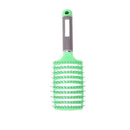 Vented Styling Hair comb Detangling Thick Hair Massage Brush Green