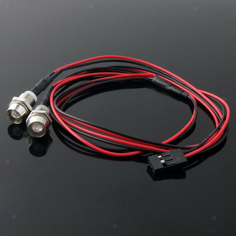 2pc For RC 1:10 On-Road Car LED Night 5mm headlamps headlights LED light RED