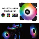 DF-12025-ARGB Dual Ball Bearing Fan Addressable RGB LED Cooling Fan for PC Case