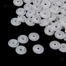 100 Set Plastic White Button Snap Fastener Press Stud Poppers 14.1mm T8