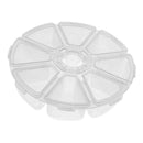 8 Compartments Mini Portable Round Fishing Lure Tackle Medicine Storage Box A