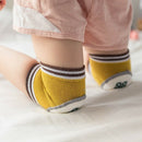 2 Pairs Baby Knee Pads for Crawling Cute Breathable Adjustable Elastic Baby