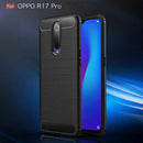 Carbon Fiber Soft TPU Protective Phone Case Shockproof Back Cover (Black) A