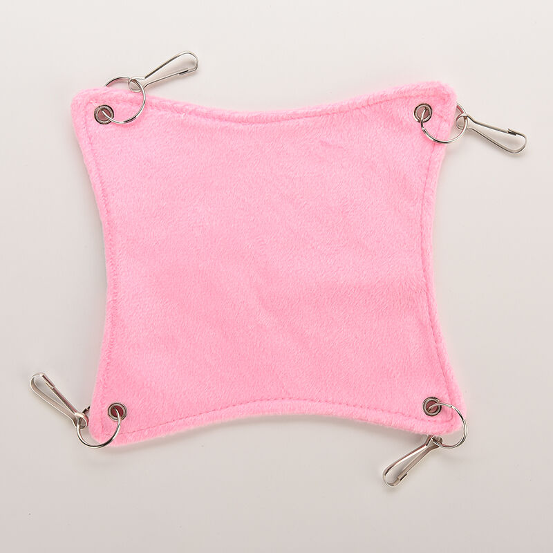 Plush Warm Hammock Hanging Bed For Hamster Rat Bed Small Pet Cage House FT